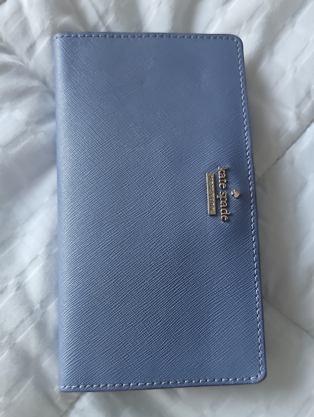Kate Spade Lavender Blue Saffiano Leather Continental Wallet